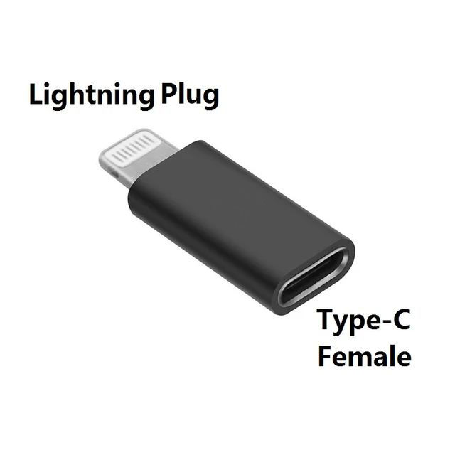 USB TypeC (Female) to Lightning (Male) Adapter Random Color