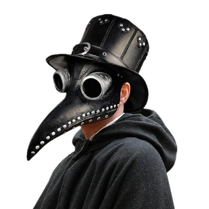 Halloween%20Black%20Rubber%20Plague%20Doctor%20Mask%20Long%20Nose%20Bird%20Beek%20Steampunk%20Gas%20Latex%20Face%20Mask%20Cosplay%20Prop%20for%20Kids%20and%20Adult%20-%20Image%202