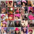 Western Cowboy Caps Pink Cowgirl Hat for Women Girl Tiara Cowgirl Hat Holiday Costume Party Hat Feather Edge Fedora Cap.
