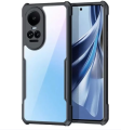Back Cover For OPPO Reno 10 5G, OPPO Reno 10 Pro 5G (Black,Transparent). 