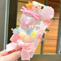 Indispensable -Stylish Fashionable Trendy 9 Piece Hair Clip And Hair Accessories For Children Imported From China- Innovative. 