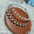 Pearl Crystal Wedding Bridal Tiara Crown Rhinestone Headbands.