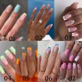 24pcs/Box Detachable Square Head False Nails Wearable French Nails Full Cover Nail Tips Press On Nails.