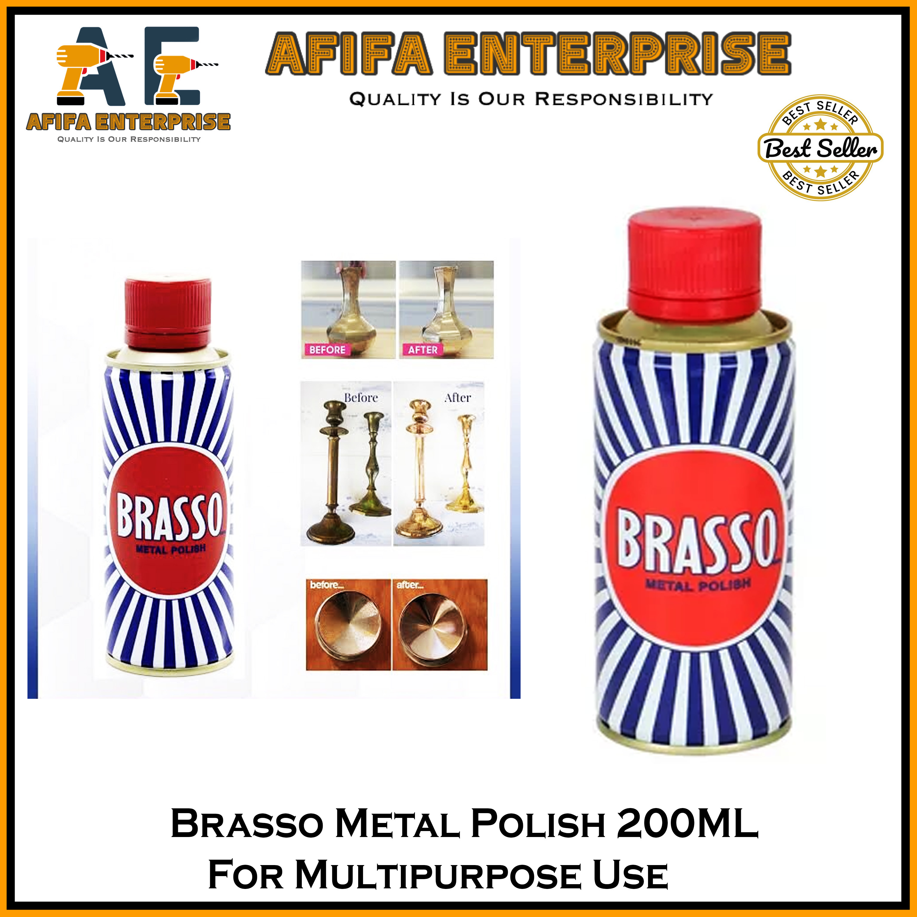 Brasso Metal Polish 200ml For Multipurpose Use