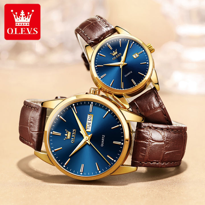 OLEV%20Fashion%20Couple%20Watches%20Double%20Calendar%20Simple%20Waterproof%20Men%20and%20Women%20Wristwatch%20%20-%206898%EF%BC%882%20Pcs%20%EF%BC%89%20-%20Image%205