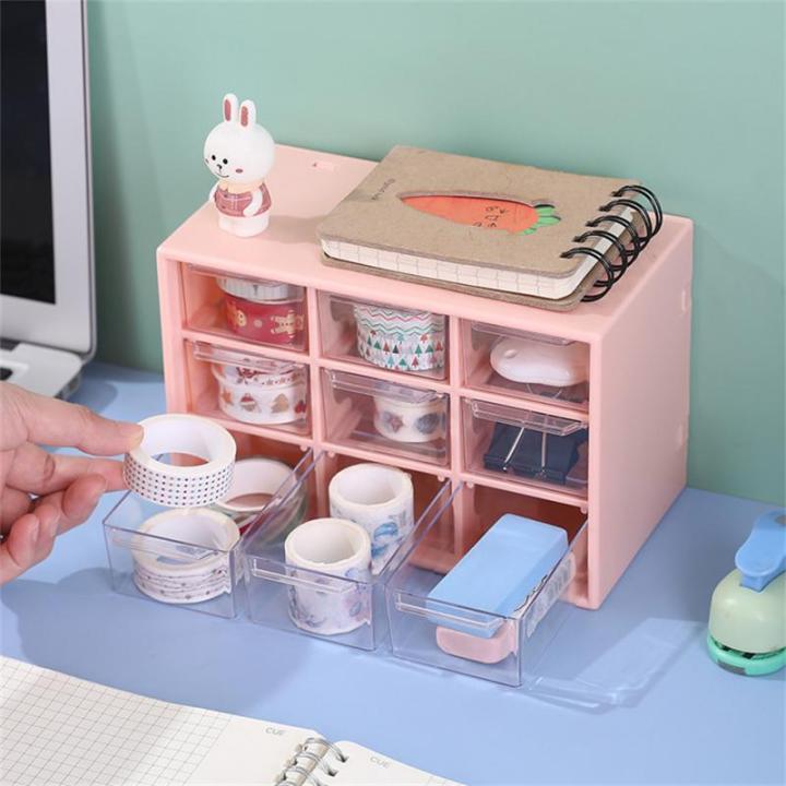 Cosmetic%20Storage%20Box%20Stackable%20Durable%209%20Grid%20Cosmetic%20Organizer%20Shelf%20Desktop%20Storage%20Box%20Cute%20Small%20Makeup%20Organizer%20-%20Image%203
