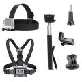 Accessories Bundle Kit Head Strap Mount/Chest Harness/Selfie Stick for Gopro Hero 11 10 9 8 7 6 5 4/AKASO EK7000/Brave 7/Dragon Superman. 
