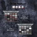 Cahill Dark Gothic Eyeshadow Palette Pearlescent Matte Fine Glitter Sparkle Small Smoky Punk Deep Female Eyeshadow. 