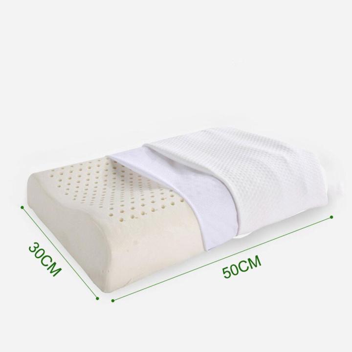 60X40 Thailand Latex Pillow for Sleeping Orthopedic Pillow with Cover Neck Cervical Spine Protected 100% Natural Latex Pillow