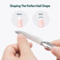 Stainless Steel Double Sided Nail File, Reusable Manicure Filer Great for Home Salon or Travel Use.