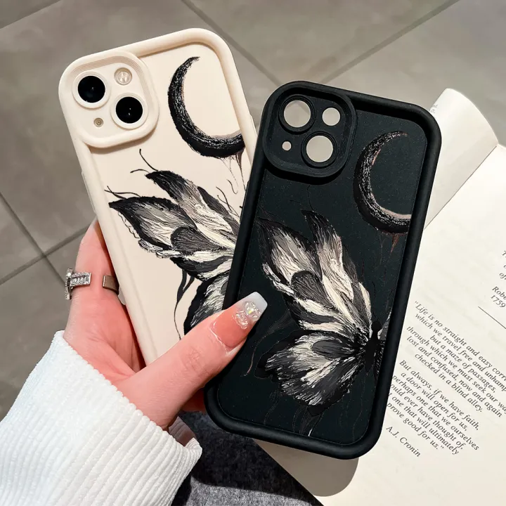 Hontinga%20for%20Realme%20C63%20C65%20Back%20Cover%20black%20butterfly%20Pattern%20Ladder%20Soft%20Camera%20Protection%20Rubber%20Phone%20Case%20for%20Girls%20-%20Image%205
