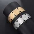 Stainless Steel Vintage Catholic Medal San Benito Bracelet Father Open Titanium Bracelet Women's Men's Religion Christmas Gift.