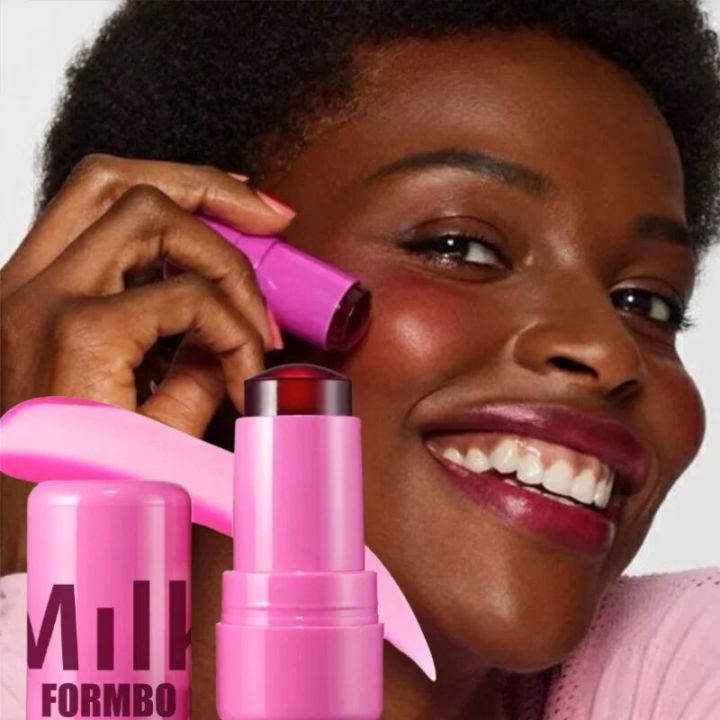 Milk Makeup Jelly Tint Stick 3-in-1 Blush Lipstick Eye Makeup Moisturizing Glossy Lip Balm Natural Cheek Lip Eye Cosmetic