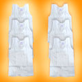 6 Pieces White Color Sando Ganji/Tank Top For Kids 0-5 years. 