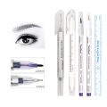 1Set Sterilized Tattoo Marker Pen Surgical Skin Microblading Positioning Tool with Measuring Ruler Permanent Makeup Accessories.