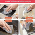12 Pcs Magic Cleaning Cloth Kitchen Dishwashing Towel Metal Steel Wire Cleaning Rag For Dish Pot Cleaning Tools -.