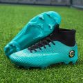 New Men's Outdoor Soccer Shoes Football Boots High Ankle Kids Cleats Crampon Training Football Sneakers Size 35-45 Dropshipping. 