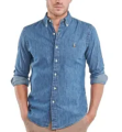 Ralph Lauren Shirt Man's cotton shirt full sleeve shirt Denim shirt - Light Blue. 