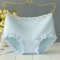 Trendsetter -Upscale Living -3 PCS Breathable women's underwear day solid color spot young girl panties- Inventive Choice. 