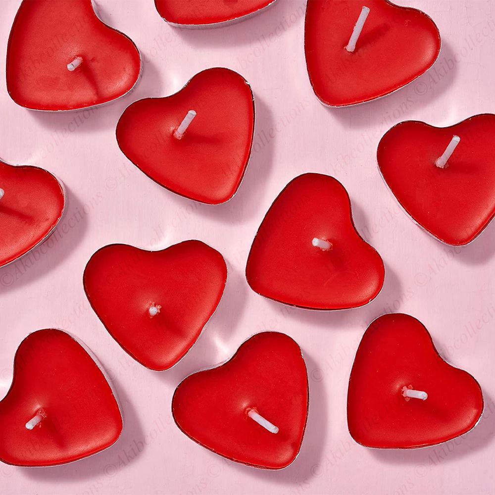 Heart Shaped Love Candle - 10 PCS