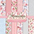 12 Sheets/Bag Flower Sea Rose Printed Scrapbooking Background Paper Pads Vintage Card for DIY Art Craft Junk Journal Scrapbook.