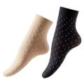 2 Pair Women Socks Short Ankle Socks New Fashion Silk Nylon Socks.