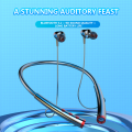 Mihone Small for IP Sports Headphones Noise Cancelling Headphones with Microphone Long Battery Life Wireless Headphones Neckband Bluetooth 5.2. 