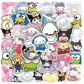 50/100pcs Kawaii My Melody Kuromi Hello Kitty Stickers for Kids Girls DIY Laptop Phone Diary Cute Cartoon Sanrio Sticker Decals.