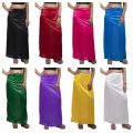 Ladies Casual Satin Silk Petticoat Inskirt Daily Wear Petticoat Readymade Petticoat Indian Sari Underskirt Saree Inner Wear Skirt Dress Wrap.