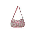 New cute Sanrio Melody Girl Underarm Bag Handbag Girl Shoulder Bag Niche Cartoon Tote Bag.