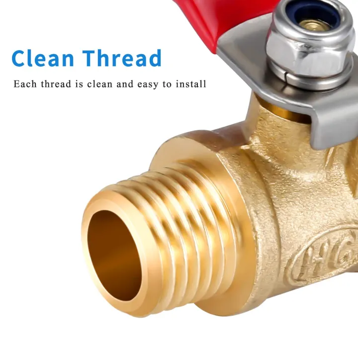 1/4%20Inch%20Ball%20Valve%20NPT%20Air%20Compressor%20Brass%20Valve%20Female%20Male%20Shut%20Off%20Small%20-%20Image%203
