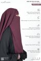 Glam Touch Premium Naomi Double Part Flap Niqab. 