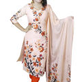 Bangi Color Extravaganza - Joypuri Cotton Unstitched Screen Print Three Piece Dress - Vibrant Fashion for Women. 