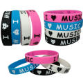 Adjustable Silicone wristband Trendy Silicone Ink filled Rubber bracelet Rubber Music wristband for Rock music fans Music. 