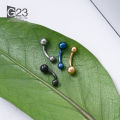 1PC 14G G23 Titanium Piercing Nose Ring Navel Surgical Belly Button Rings Navel Piercing Goth Ombligo Ball Nombril.