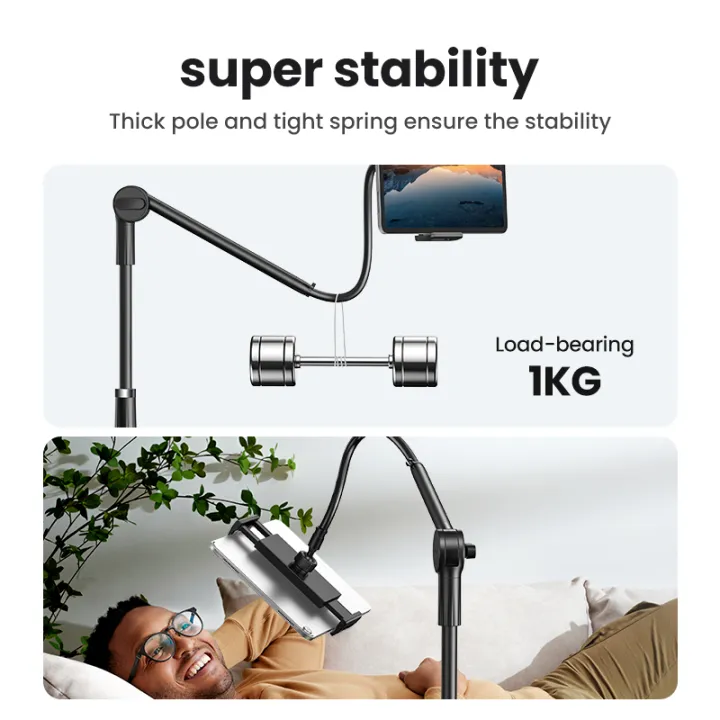 UGREEN%20Phone%20Tablet%20Stand%20iPad%20Holder%20for%20Bed%20iPad%20Mount%20Stand%20Gooseneck%20Tablet%20Stand%20Holder%20for%20Desk%20Video%20Re-cording%20Laying%20Down%20Rotating%20Swivel%20Swing%20Arm%20for%20iPad%20Pro%20iPhone%20Samsung%20Tabs%20Fire,%2012.9''%20-%20Image%202