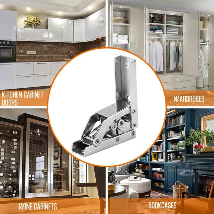 2PCS%2090%20Degree%20Self-Locking%20Folding%20Hinges%20Hole-free%20Hinge%20Table%20Legs%20Brackets%20180%20Degree%20Flat%20Spring%20Folding%20Hinge%20Hardware%20-%20Image%204