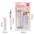 Deli 33125 Mechanical Pencil 0.5mm 3 pcs with 3 pcs lead combo pack. 