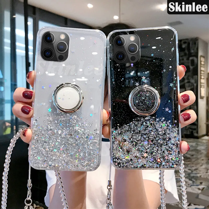 Acquista Custodia per placcatura glitter sfumata di lusso per Xiaomi Mi 14 13 Pro 12 11 Lite 11T Redmi Note 12 Pro 12S 11 11S Cover posteriore in silicone in Italia a partire da 3.55