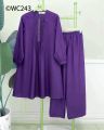Premium Quality Soft Butter Lace 2 Piece Set Ready Made Tops and Pajama (Size 38-44). 