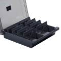 Business Card Holder File Card Storage Box Name Card Organizer and 8 Divider.