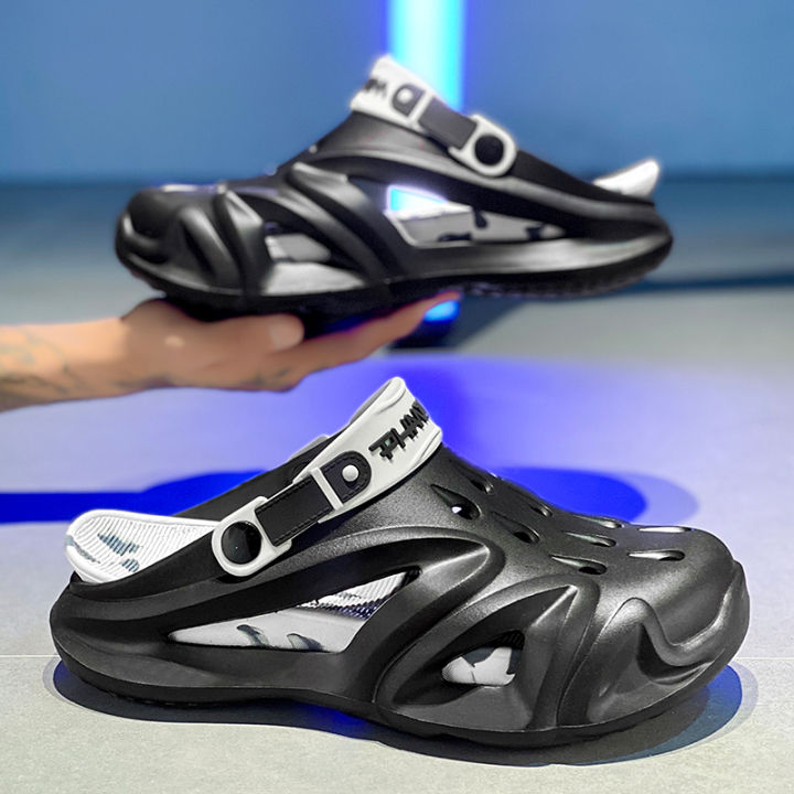 Mens%20Clogs%20Shoes%20Eva%20Foam%20Men%20Summer%20Slide%20Sandals%20Soft%20Sole%20Male%20Mules%20Fashion%20Hollow%20Men's%20Slippers%20Thick%20Bottom%20Clappers%20-%20Image%202