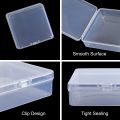 16 Pack Small Containers Clear Plastic Boxes Beads Storage Organizers with Hinged Lids for Small Items, Jewelry, Crafts. 