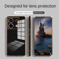 infinix Note 40 Pro note40 Pro+ 5G Pro 5G Luxury Plating Straight Slim Edges Protection Casing Soft Silicon Back Cover Case. 