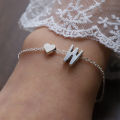 Love Heart Bracelet For Women Personality Design Letters Bracelet Gift Cologo. 
