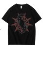 Y2K Vintage Streetwear Graphic Female Women T-shirt Slipknots Women Heavy Metal Tops Prepar for eHell Tour T-shirt. 