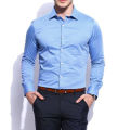 Light sky blue Cotton Long Sleeve Formal Shirt for Men. 