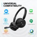 Anker PowerConf H500 Charging Stand Bluetooth Dual-Ear Headset Microphone Audio Recording Meeting Transcription AI-Enhanced Call. 
