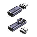 Type-c  Magnetic  Adapter Usb 4.0 C Male To Type-c Female Converter Cable Magnetic Elbow 40gb Connector. 
