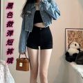 Retro Do the Old Cowboy Shorts Women's Summer Popular Hot Girl High Waist Slimming Slim Straight Hot Pants Women's Fashionins.